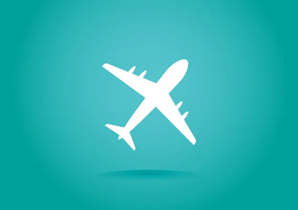 Icône web de l'avion — Image vectorielle
