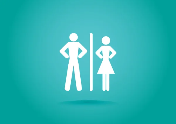 Ikone Mann und Frau — Stockvektor