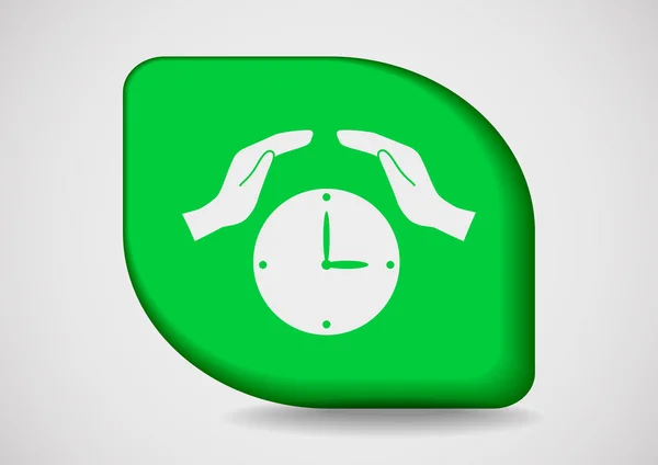 Uhr Web-Symbol — Stockvektor