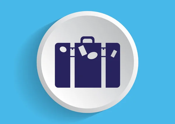 Bolsa de turismo icono web — Vector de stock