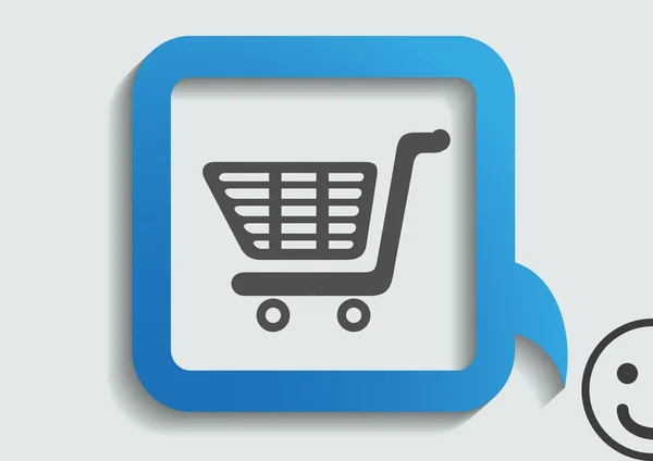 Ikona webové nákupní košík — Stockový vektor