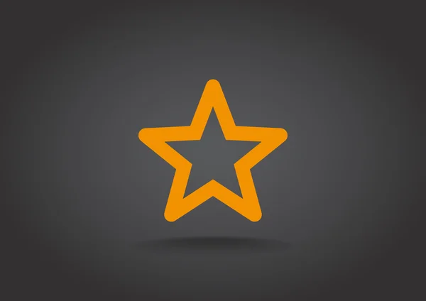 Estrella icono web — Vector de stock