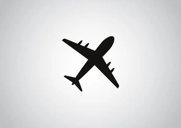 Icône web de l'avion — Image vectorielle