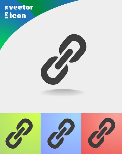 Señal de cadena comunicación icono web — Vector de stock