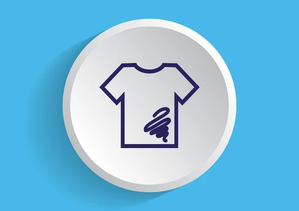 Icône chemise sale — Image vectorielle