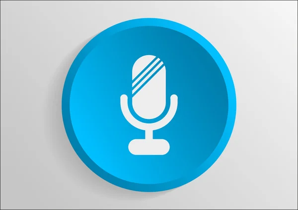 Microphone web icon — Stock Vector