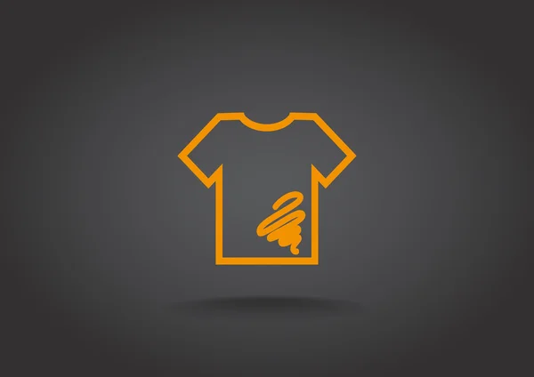 Dirty shirt icon — Stock Vector