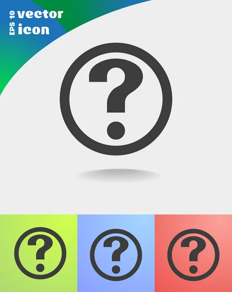 Question web icon — Stock Vector
