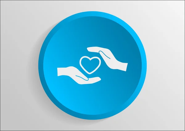 Charity web icon — Stock Vector