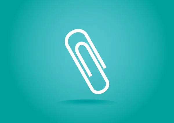 Pictogram van een paperclip web — Stockvector