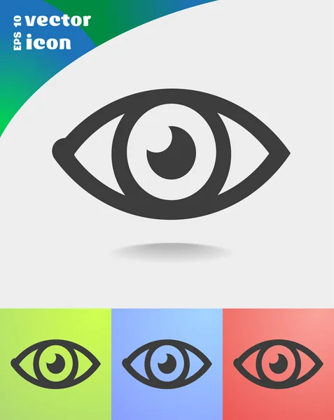 Icône web oeil — Image vectorielle