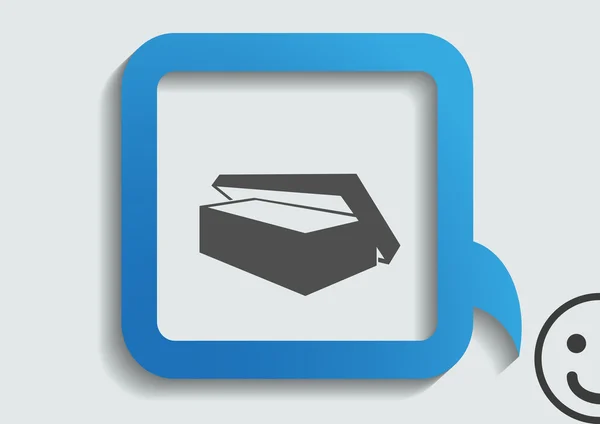 Caja icono web — Vector de stock