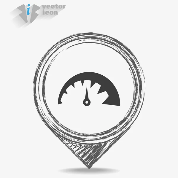 Web pictogram weergeven — Stockvector