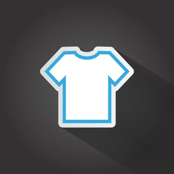 Jednoduché tričko ikonou — Stockový vektor