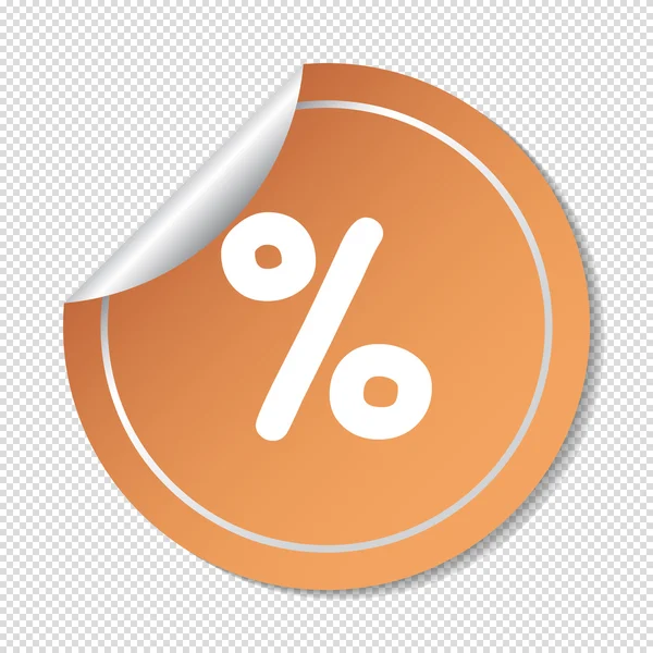 Porcentaje de icono web — Archivo Imágenes Vectoriales