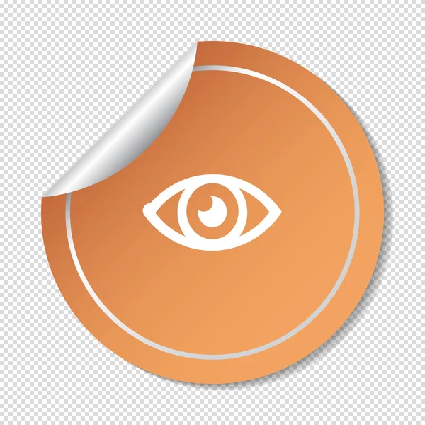 Иконка кнопки глаза — стоковый вектор