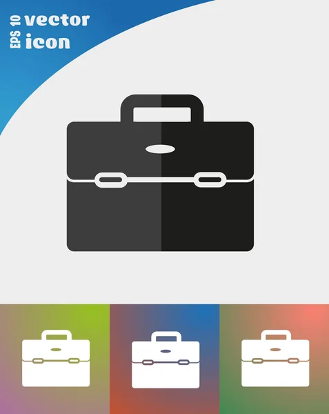 Business tas voor documenten web icon — Stockvector