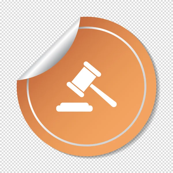 Law web icon — Stock Vector