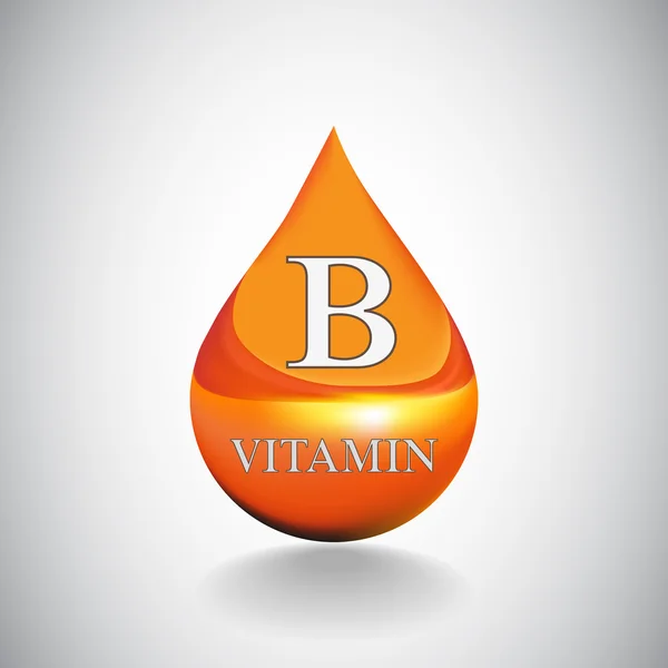 Orangenvitamin B — Stockvektor