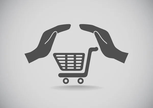 Icono del carrito de compras — Vector de stock