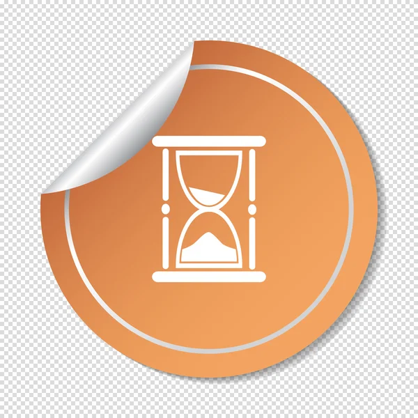 Reloj de arena icono web — Vector de stock