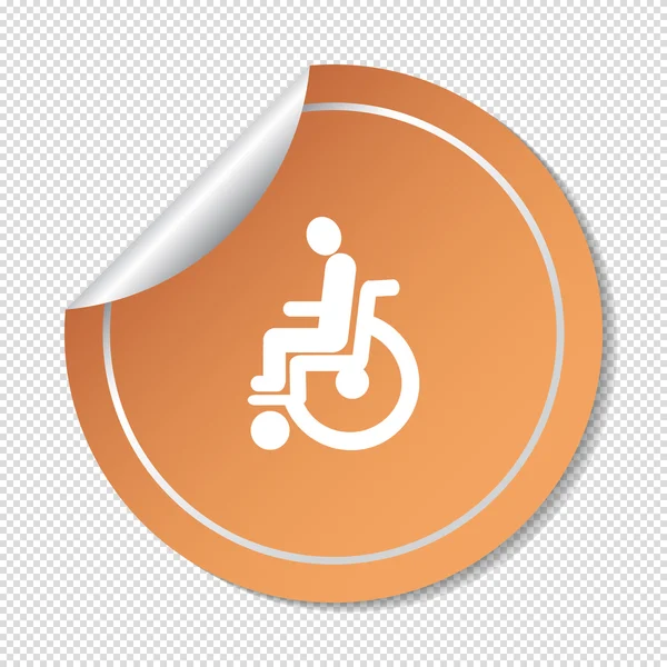 Disabled Web icon — Stock Vector