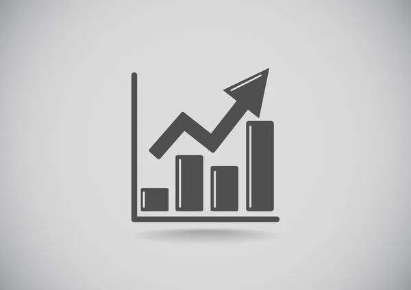 Pittogramma del grafico aziendale — Vettoriale Stock