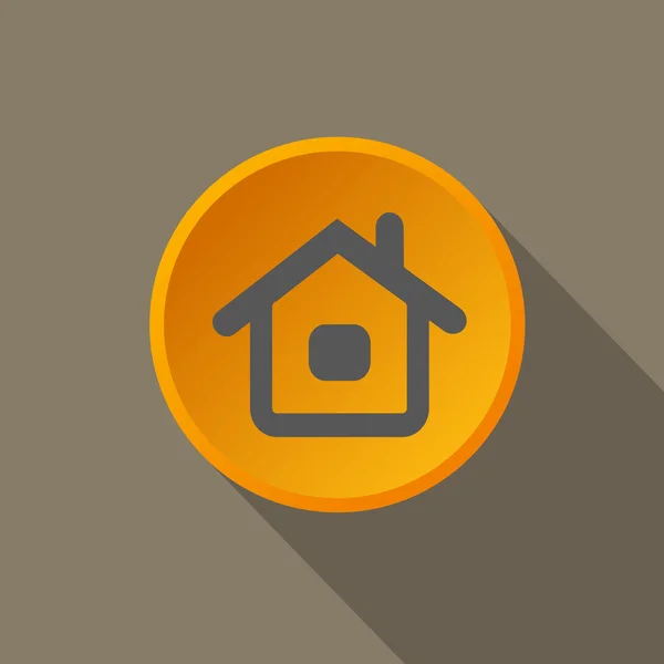 Icon house, orange — Stock Vector