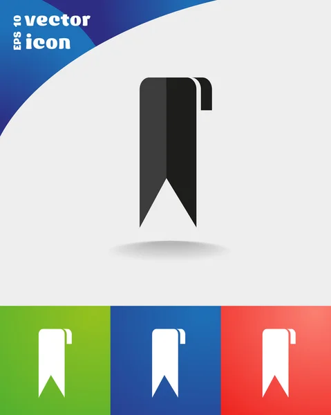 Bandera icono web — Vector de stock