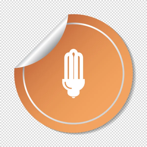 Icono web bombilla — Archivo Imágenes Vectoriales