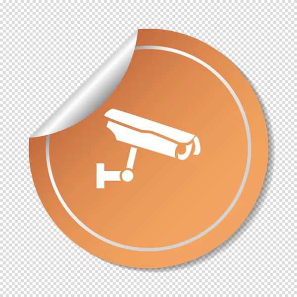 CCTV, web simgesi imzalamak. — Stok Vektör