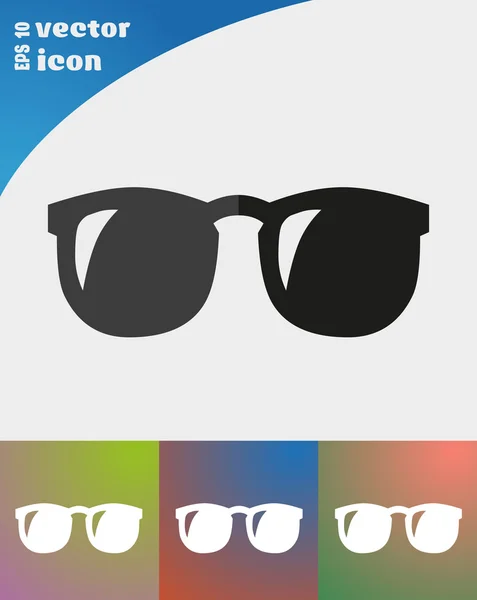 Icône web lunettes de soleil — Image vectorielle