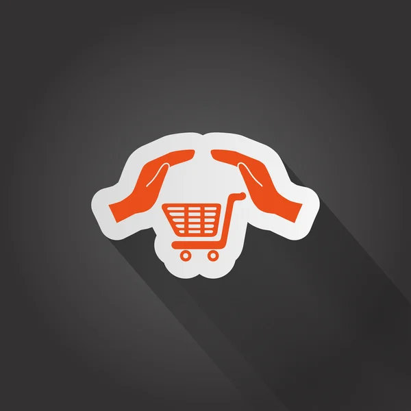 Icono del carrito de compras — Vector de stock