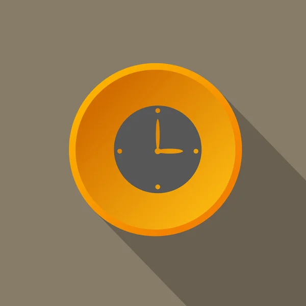 Icon clock, orange — Stock Vector