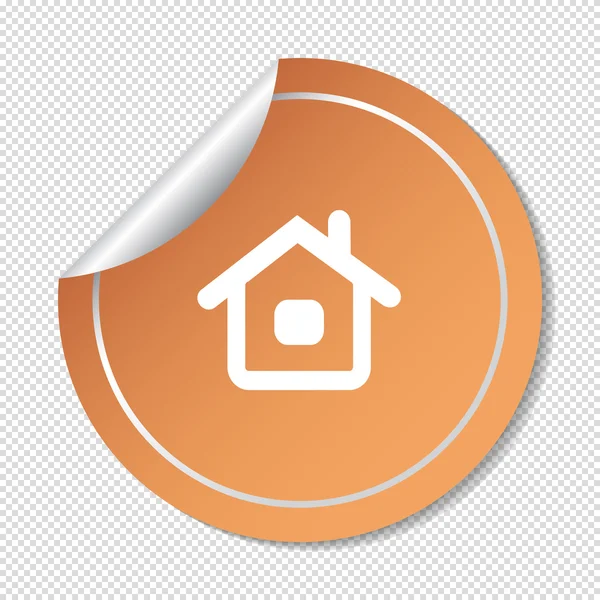 Huis web pictogram. — Stockvector