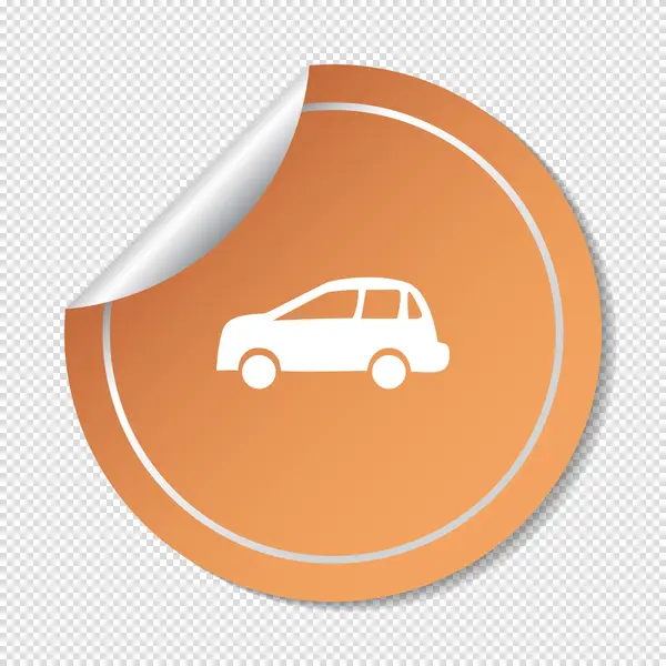 Icône web de voiture . — Image vectorielle