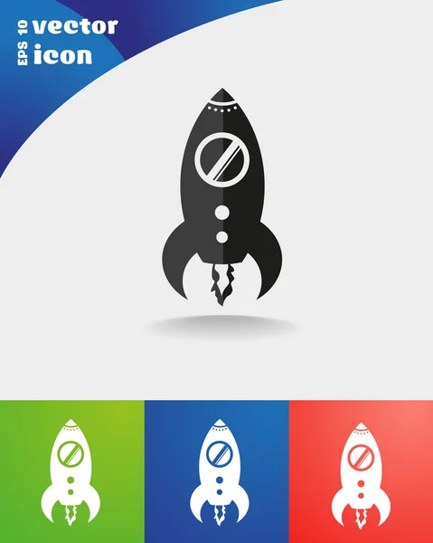 Rocket Web icon — Stock Vector