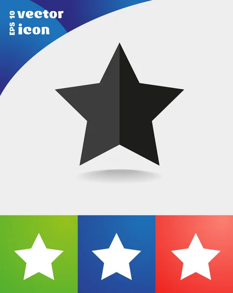Estrella icono web — Archivo Imágenes Vectoriales