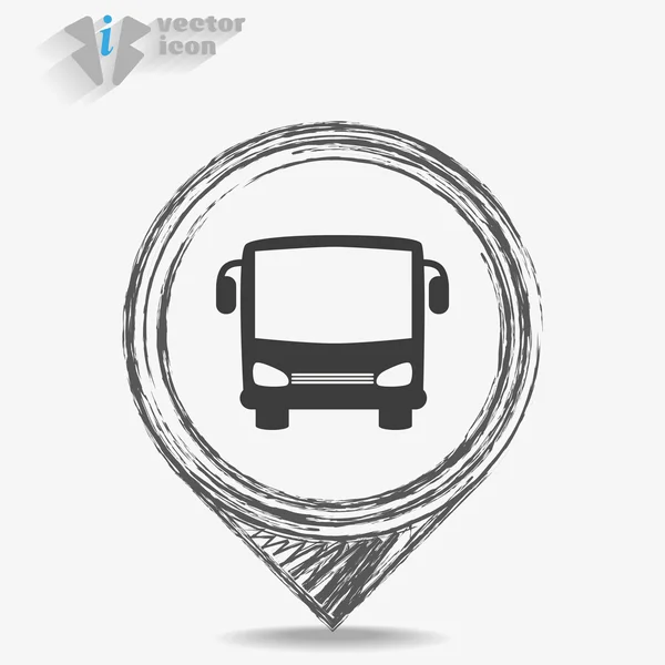 Ikona webové autobus — Stockový vektor