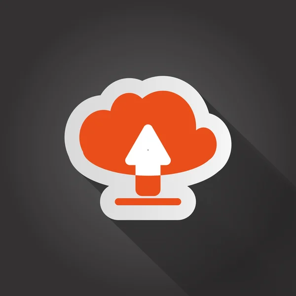 Downloads von Cloud-Dateien — Stockvektor