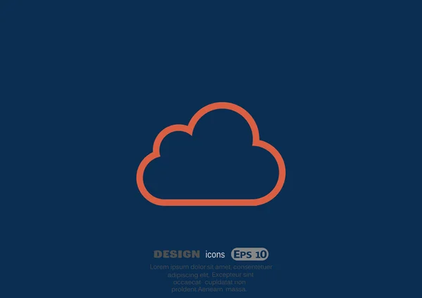 Cloud web icon — Stock Vector