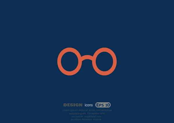 Gafas de sol icono web — Vector de stock