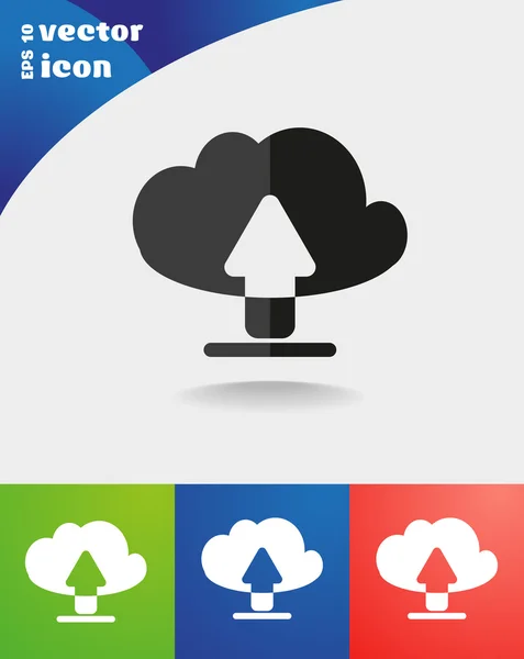 Download file cloud — Vettoriale Stock