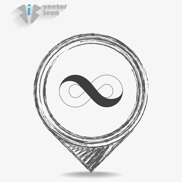 Infinity sign icon — Stock Vector