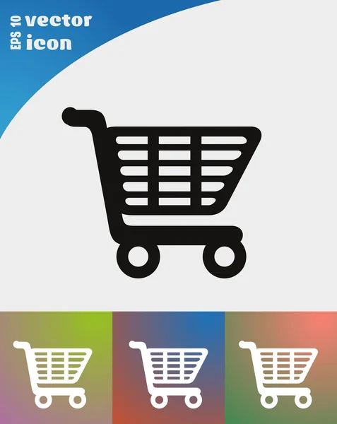 Shopping cart icon — Stock Vector