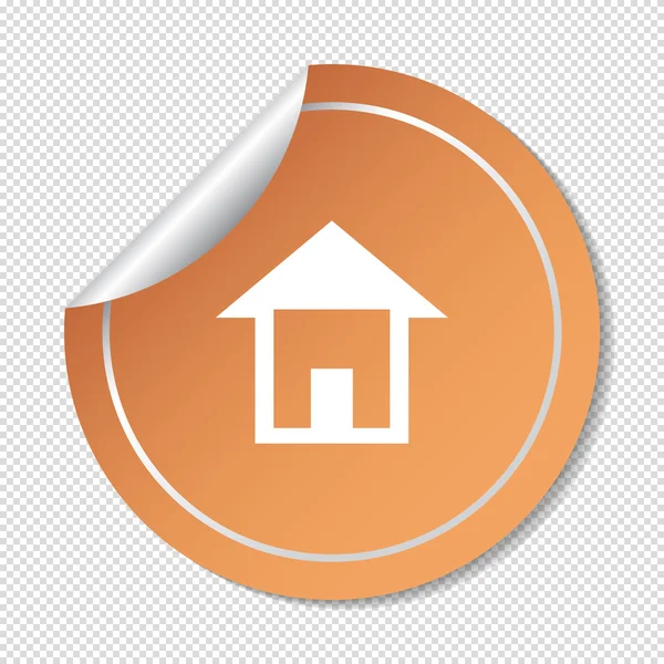 Huis web pictogram — Stockvector