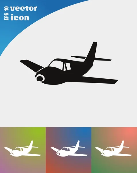 Icône web de l'avion — Image vectorielle