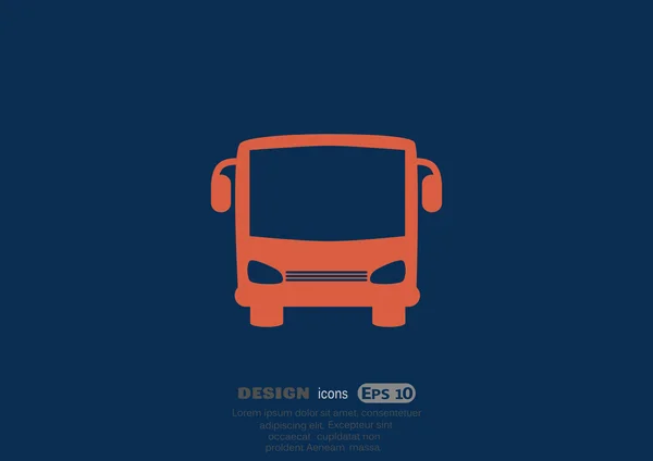 Bus web icon — Stock Vector