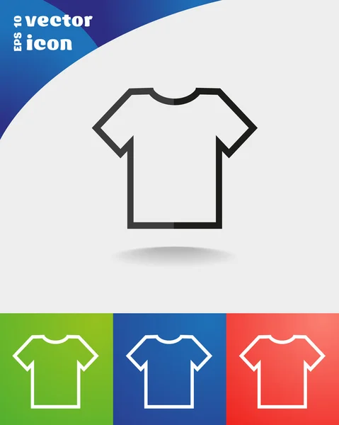 Icono de camiseta simple — Vector de stock