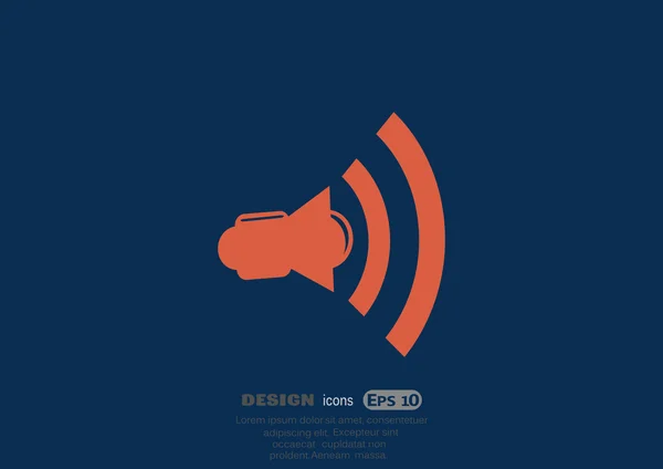 Haut-parleur icône web — Image vectorielle